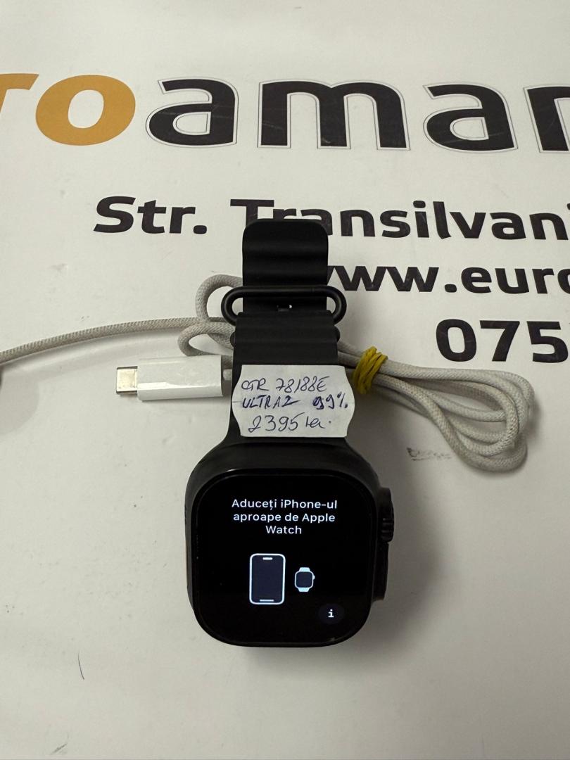 Apple Watch Ultra 2, GPS, Cellular, Carcasa Black Titanium 49mm bat.99% image 3