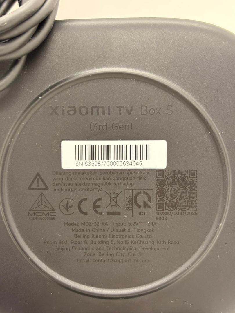 Mediaplayer Xiaomi Mi TV Box S 3rd Gen, Google TV, Bluetooth, Wi-Fi, HDMI, 4K Ultra HD, Negru image 1