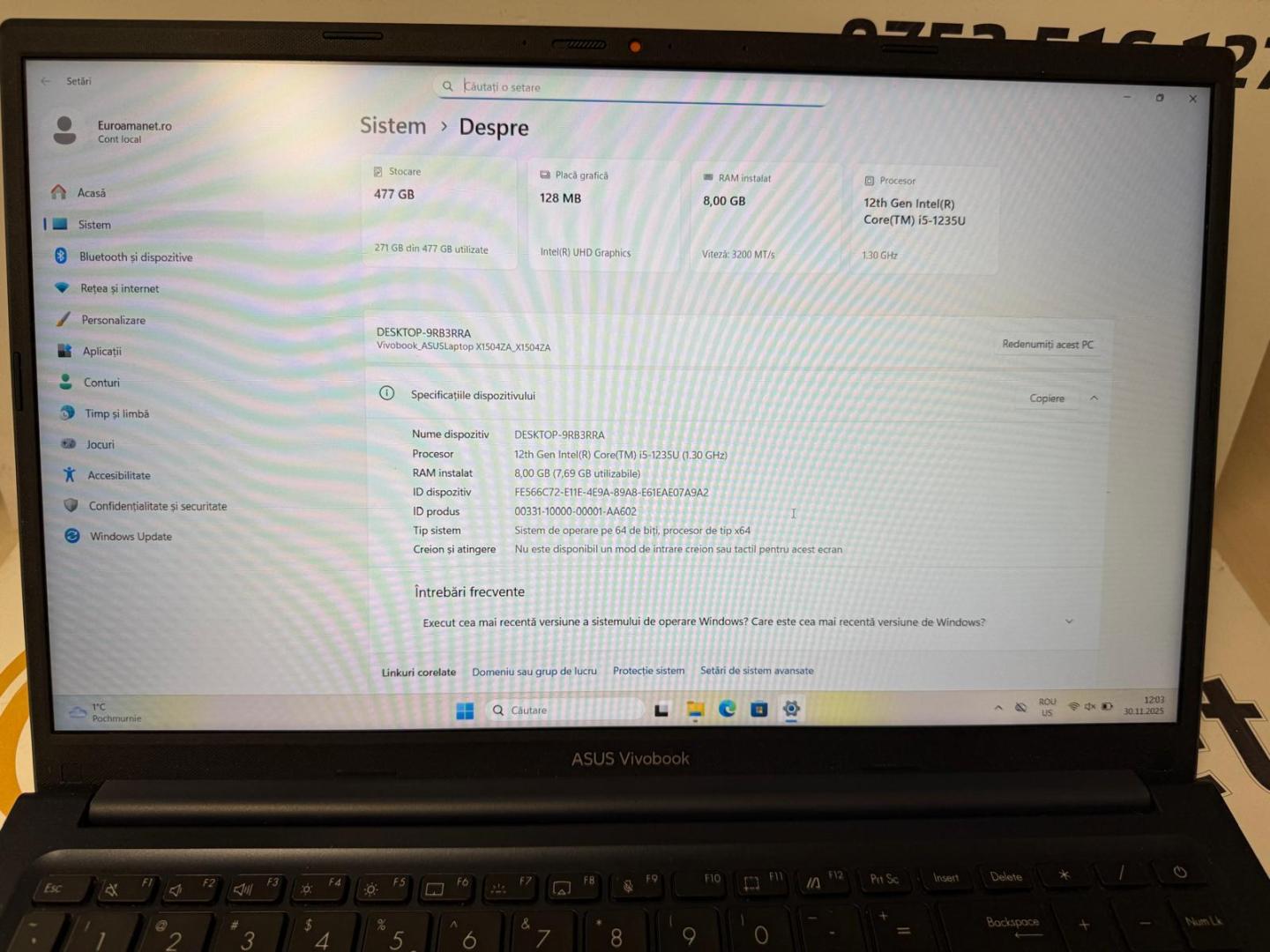 Laptop ASUS Vivobook 15 X1504ZA cu procesor Intel® Core™ i5-1235U image 1