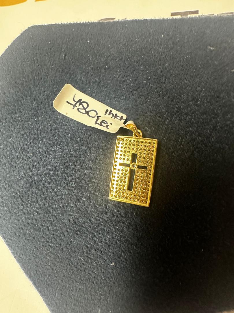 Medalion Aur 14K - Cruce, 1.94 Gr. image 3