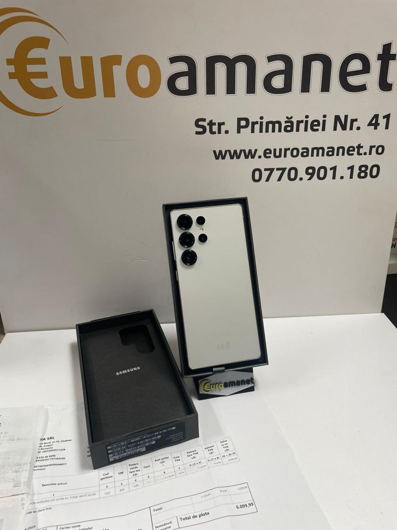 Telefon mobil Samsung Galaxy S25 Ultra Dual SIM 12GB RAM 512GB 5G Titanium WhiteSilver image 4