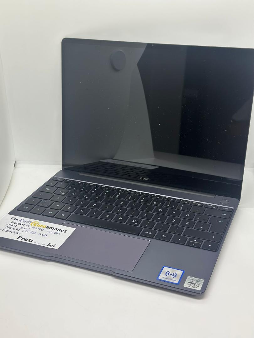 Laptop Huawei Matebook 13, Intel Core i5-10210U, 8GB RAM, 512GB SSD
