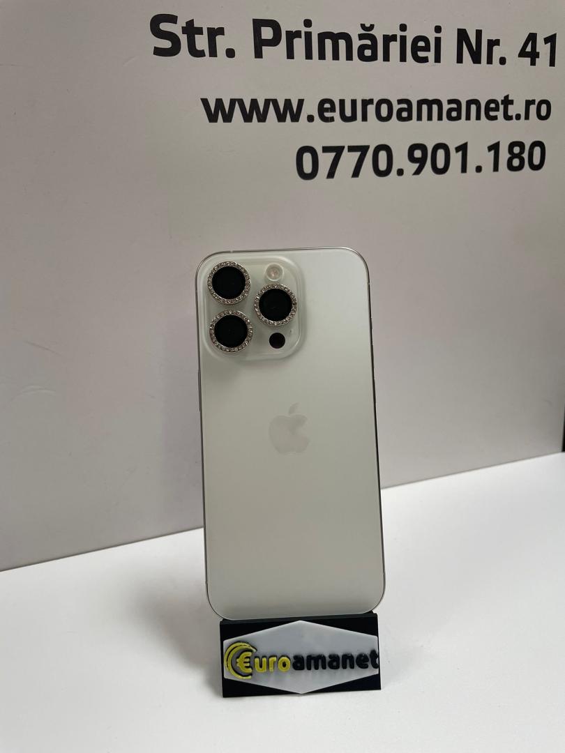 Telefon mobil Apple iPhone 15 Pro, 128GB, 5G, White Titanium image 4