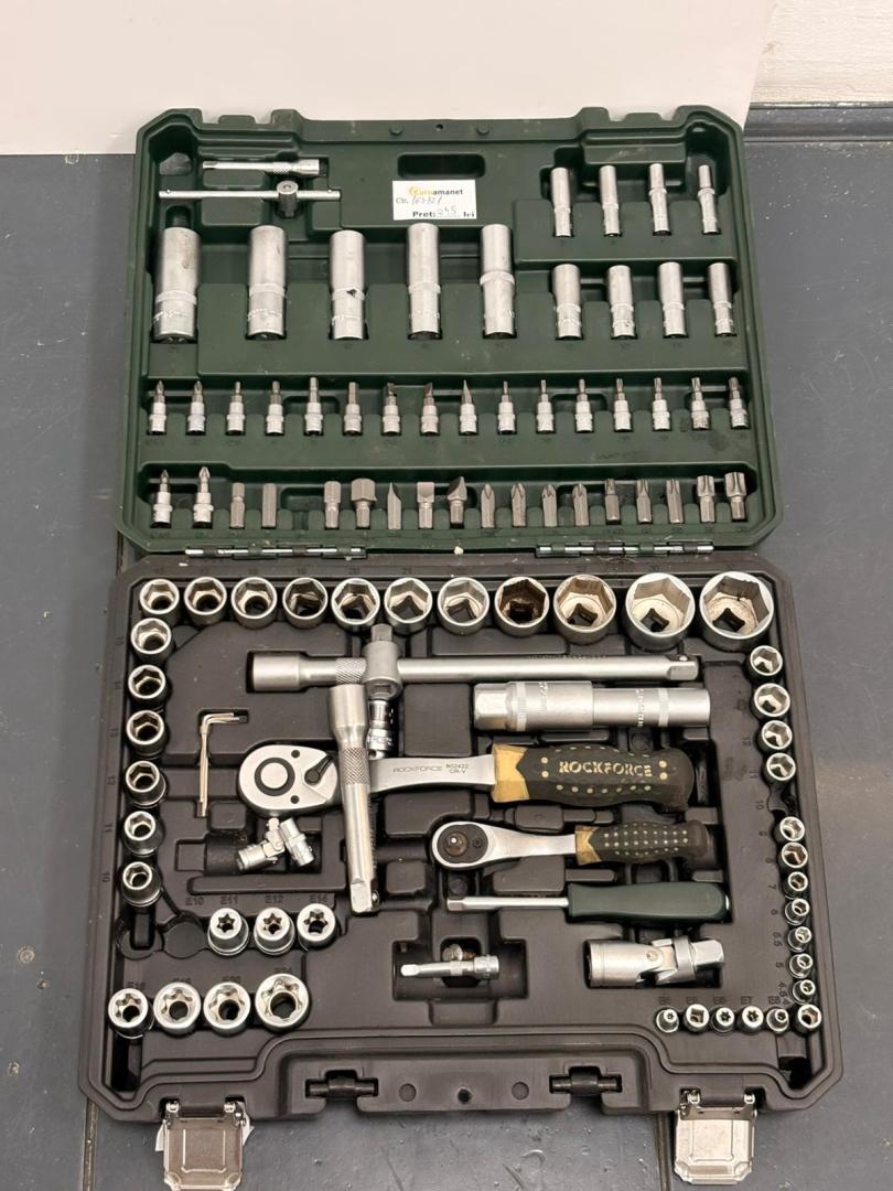 Trusa 108 chei torx, Rock Force, Otel, Argintiu/Negru image 1