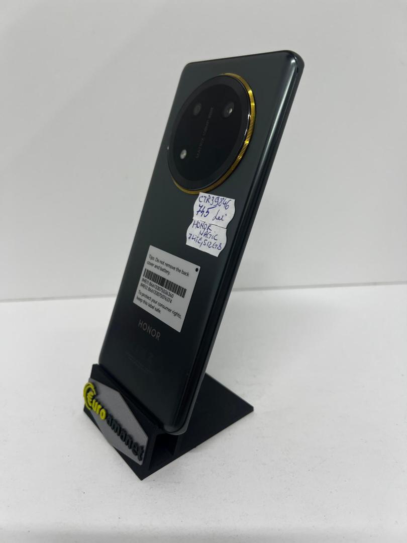 Telefon mobil HONOR Magic7 Lite, Dual SIM, 8GB RAM, 512GB, Titanium Black image 1