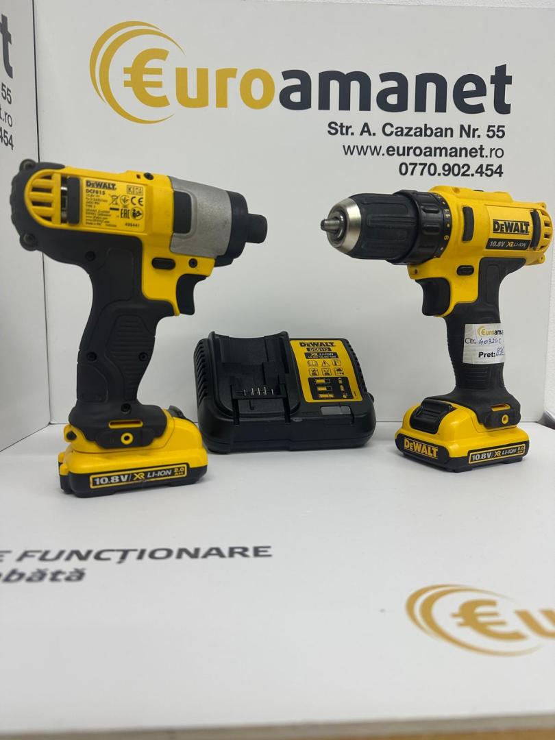 Set 2 scule 12V DCD710 +DCF815 +DCB127x2 +incarcator