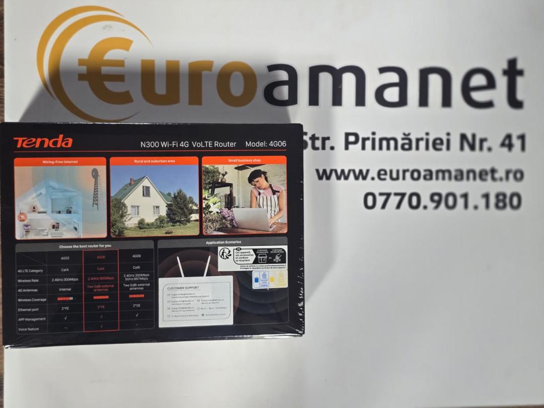 Router wireless Tenda 4G06, 4G VoLTE, N300, Single-Band image 4