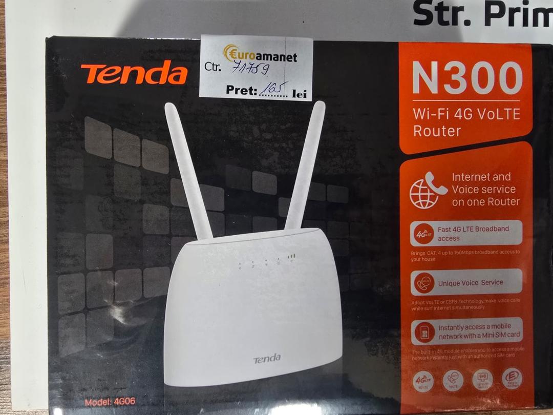 Router wireless Tenda 4G06, 4G VoLTE, N300, Single-Band image 5