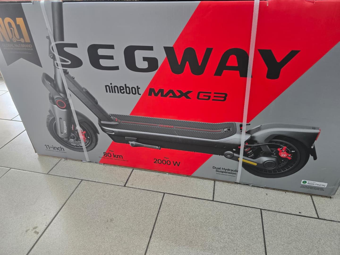 Trotineta electrica Segway Ninebot MAX G3, 500W, 75km, 11", neagra, cu amortizare si lumini LED image 1