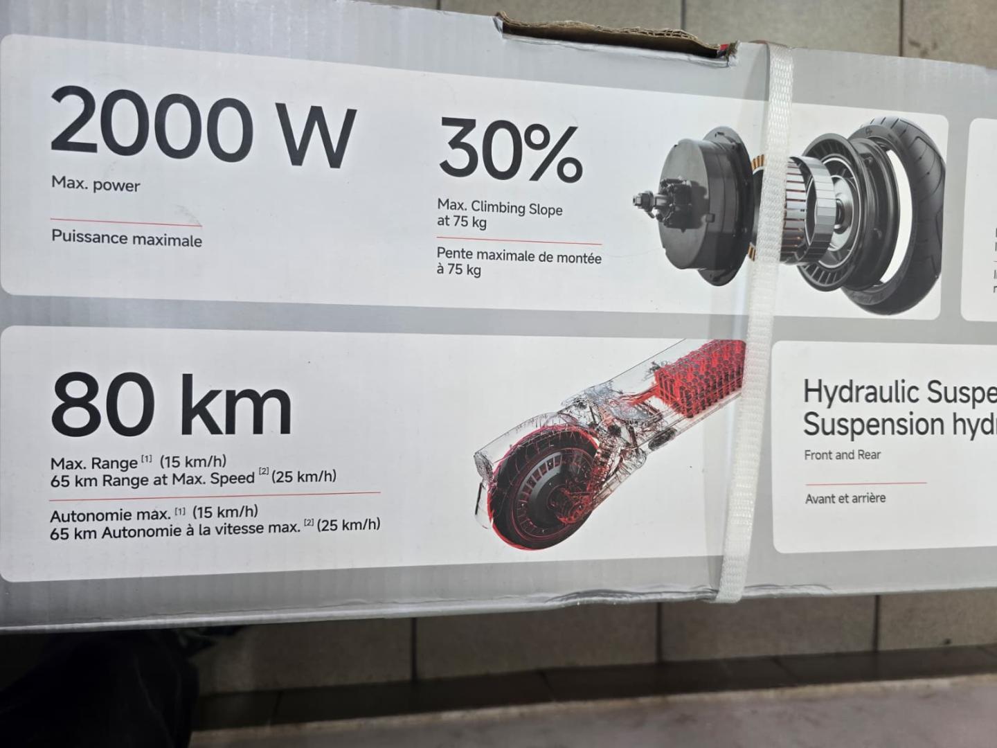 Trotineta electrica Segway Ninebot MAX G3, 500W, 75km, 11", neagra, cu amortizare si lumini LED image 2