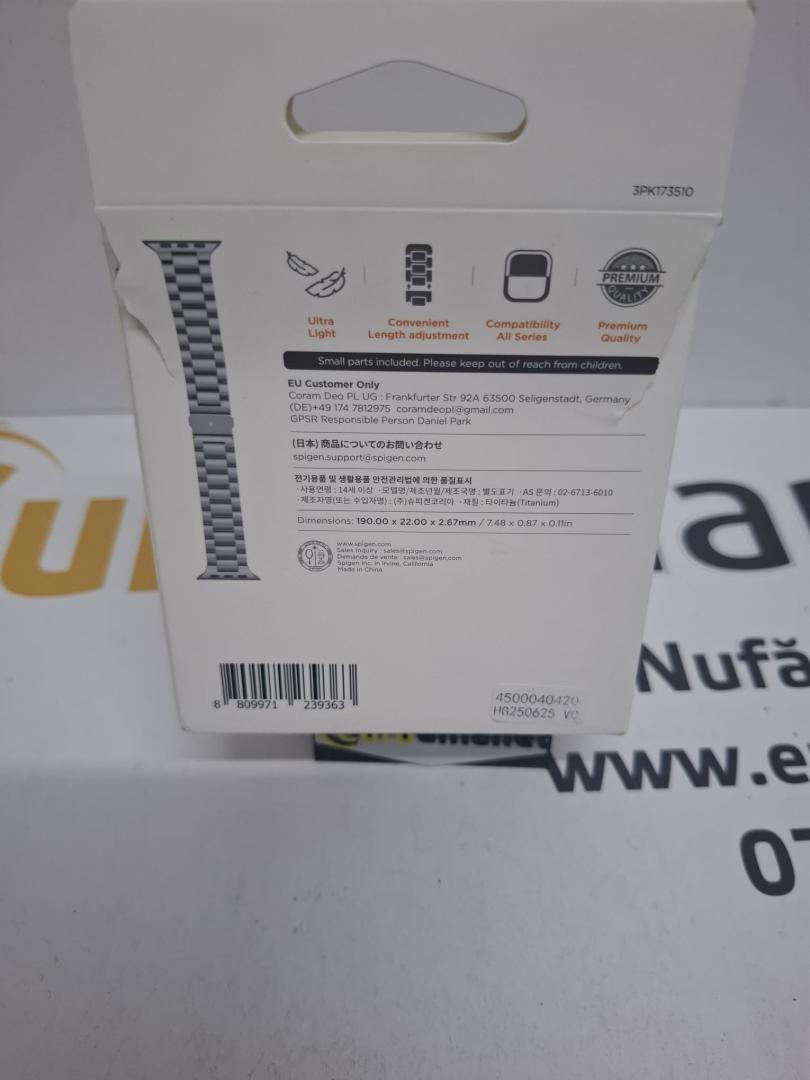 Spigen Modern Fit Curea Oțel inoxidabil (Apple Watch 49mm, 46mm, 45mm) image 3