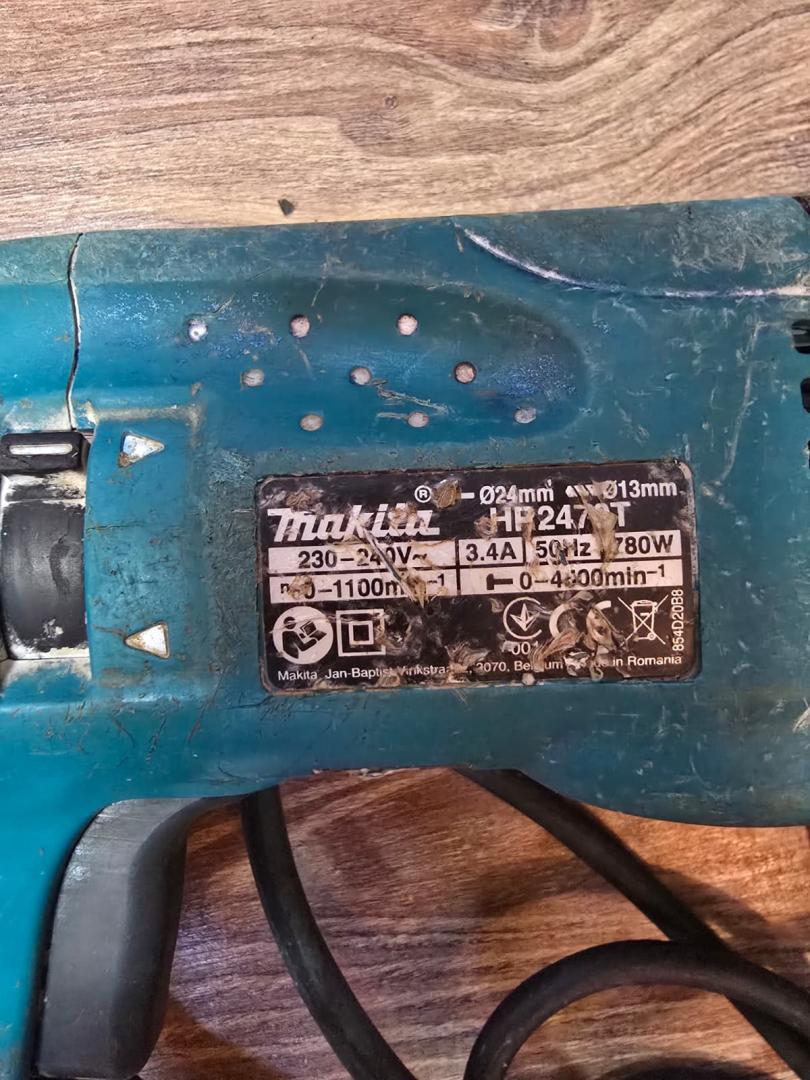 Ciocan rotopercutor Makita HR2470, 780W, 2.4J, 1100 RPM, mandrina SDS-Plus image 3