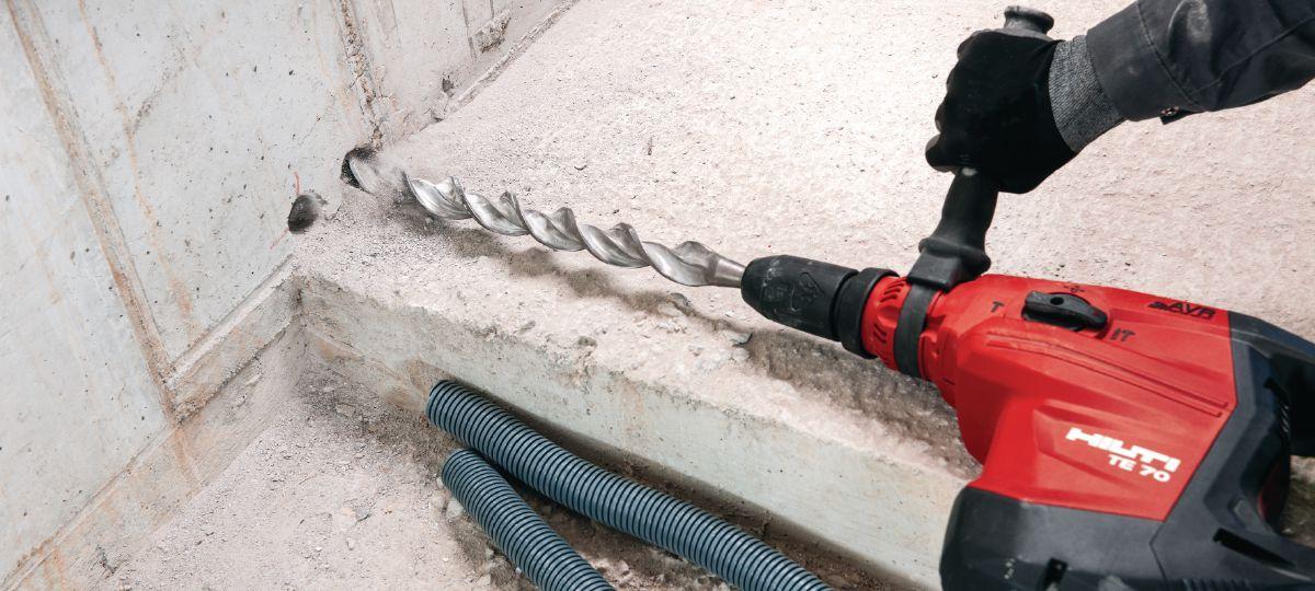 Burghiu rotopercutor Hilti TE-YX în sistem metric, 400 mm