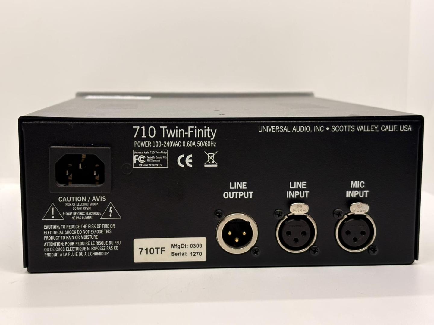 Preamplificator microfon Universal Audio 710 Twin-Finity image 1