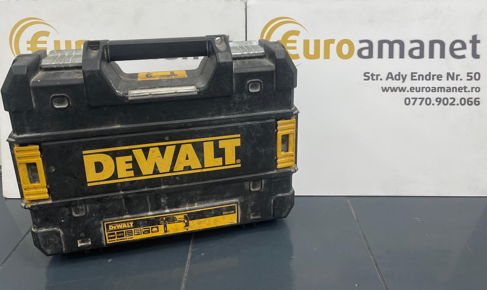 Ciocan rotopercutor DeWalt D25134KP-QS, 800 W, cu cablu, 1500 rpm, SDS-plus