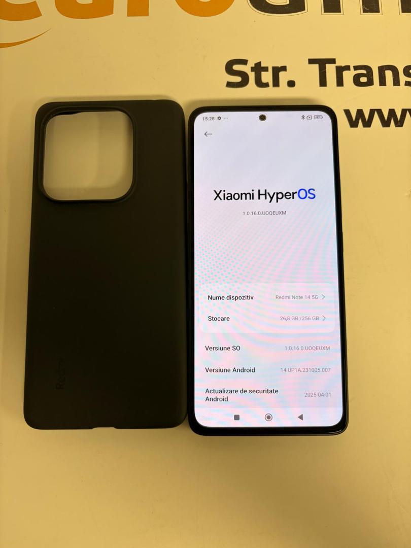 Telefon Xiaomi Redmi Note 14, 8GB RAM, 256GB, Midnight Black image 1