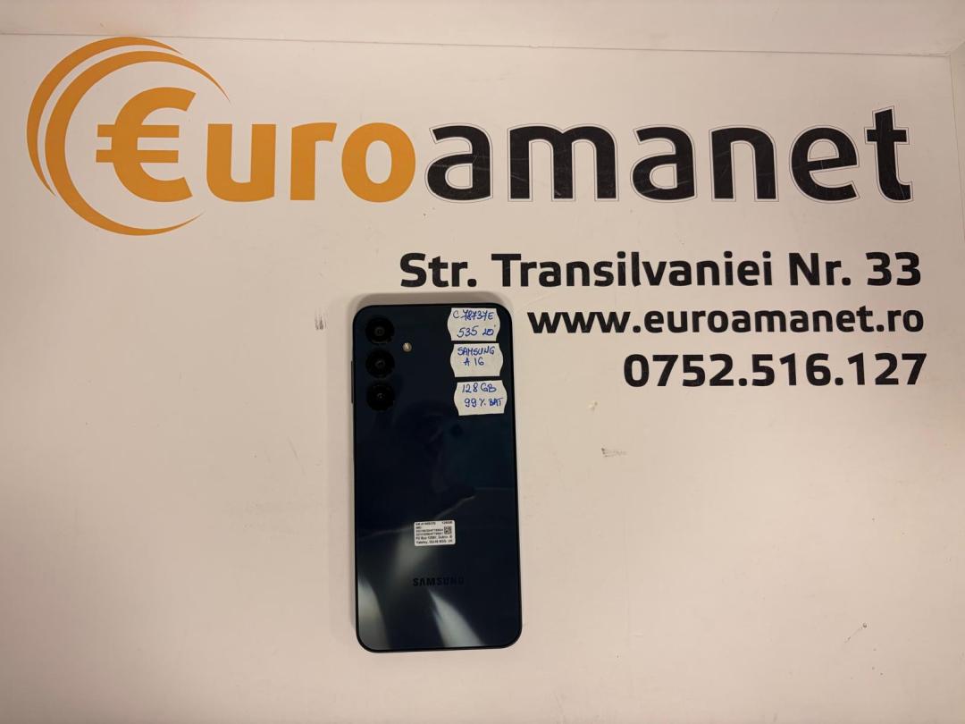 Samsung Galaxy A16, Dual SIM, 128GB, 4GB RAM, 4G, Black bat.99%