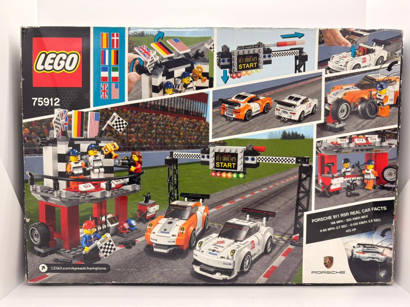 LEGO Speed Champions Porsche 911 GT la linia de finis (75912)