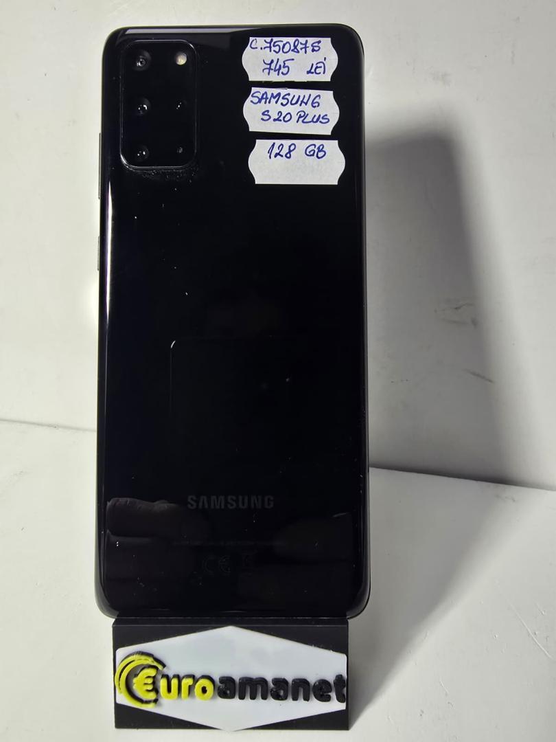 Telefon mobil Samsung Galaxy S20 Plus, Dual SIM, 128GB, 12GB RAM, 5G, Cosmic Black
