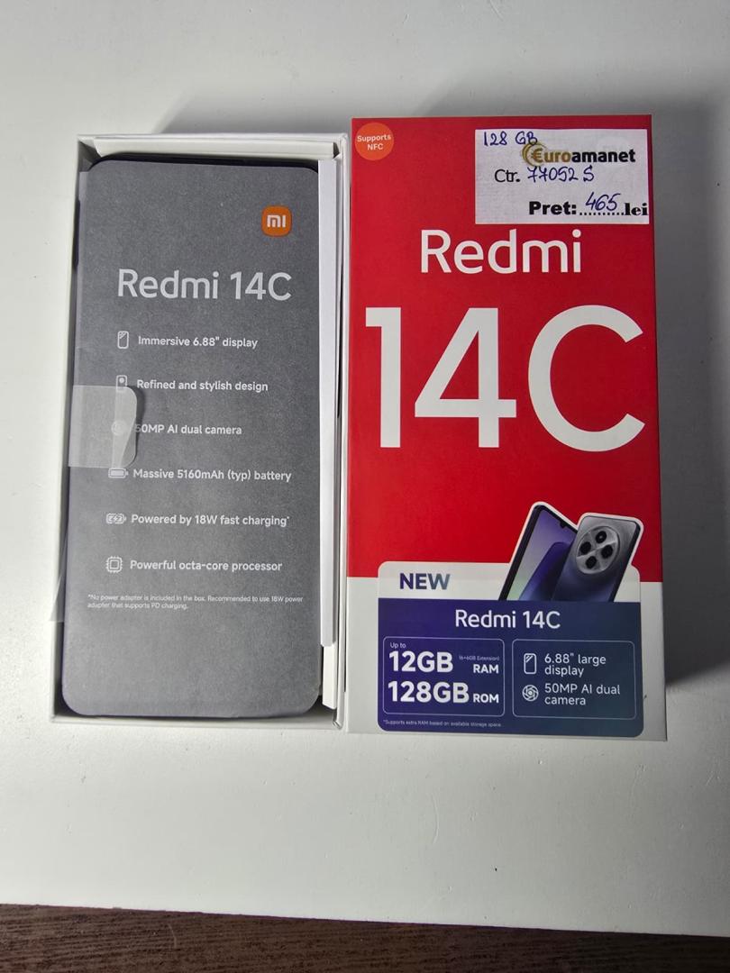 Telefon mobil Xiaomi Redmi 14C, 12GB RAM, 128GB image 1
