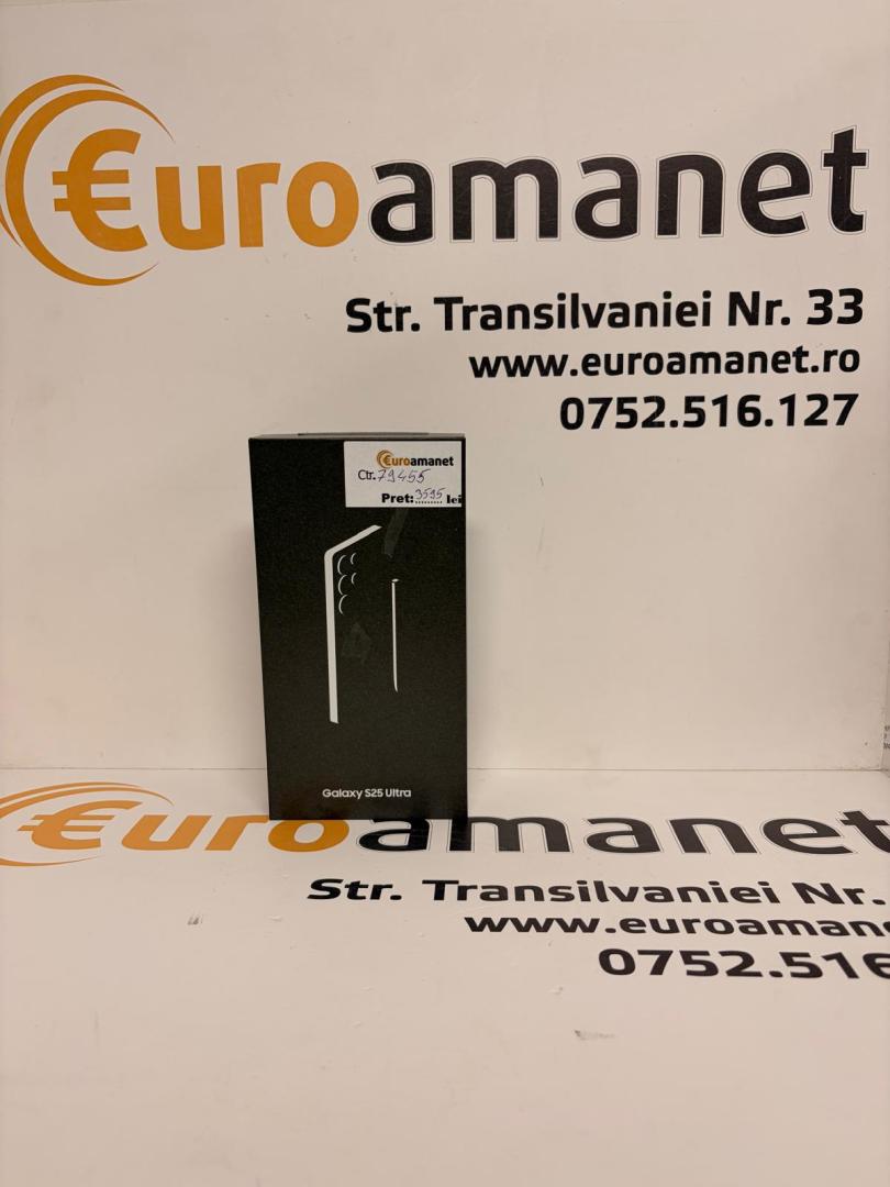 Samsung Galaxy S25 Ultra, 12GB RAM, 256GB, 5G, Titanium Black bat.100%