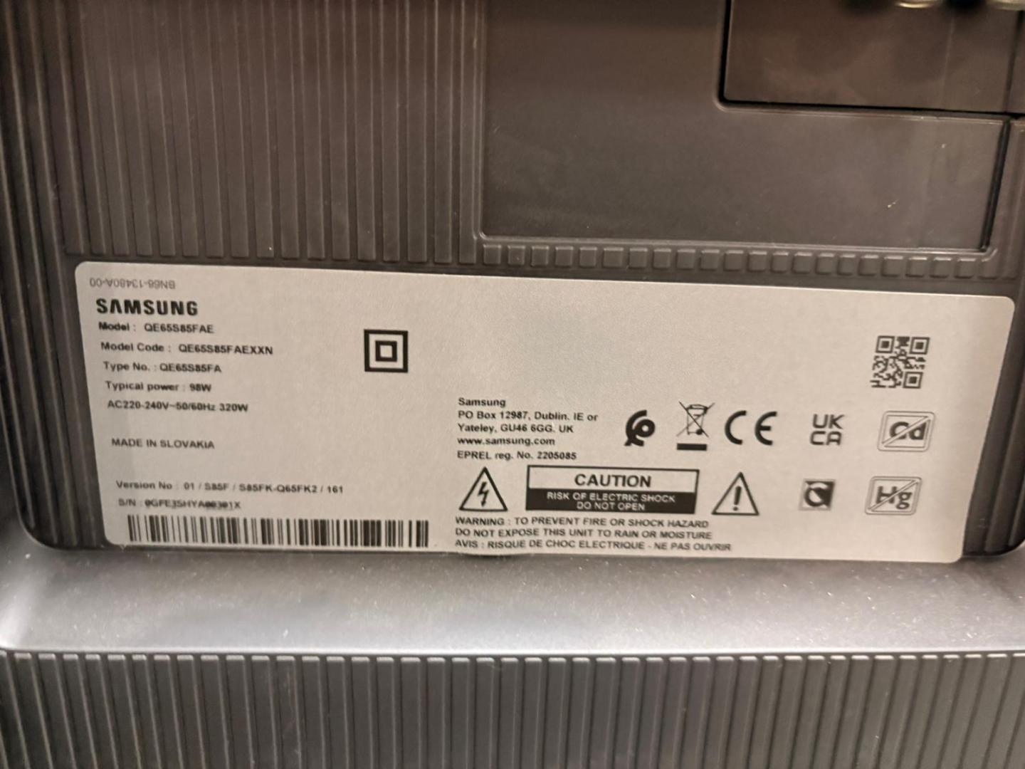 Televizor SAMSUNG OLED 65S85F, 163 cm, Smart, 4K Ultra HD, 100 Hz, Clasa F (Model 2025) image 2