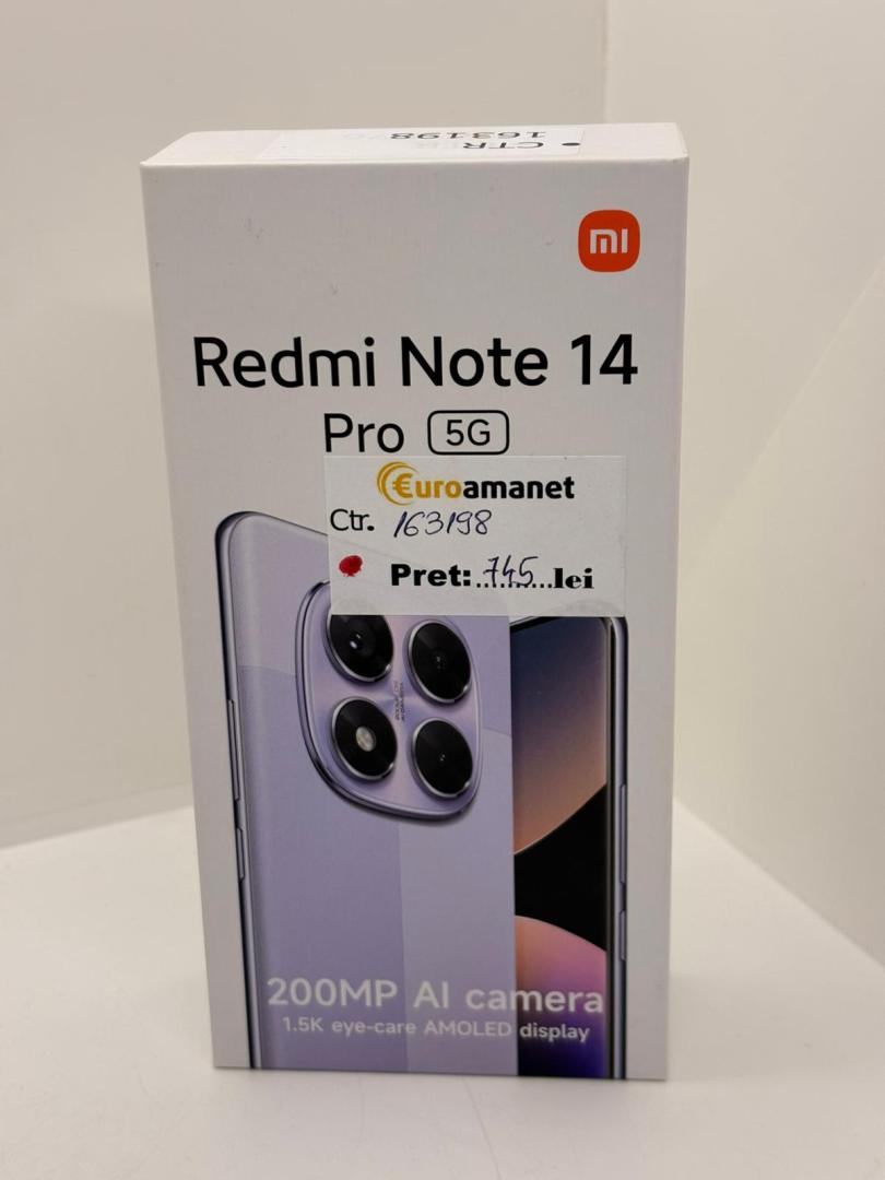 Telefon mobil Xiaomi Redmi Note 14 Pro, 8GB RAM, 256GB, Midnight Black