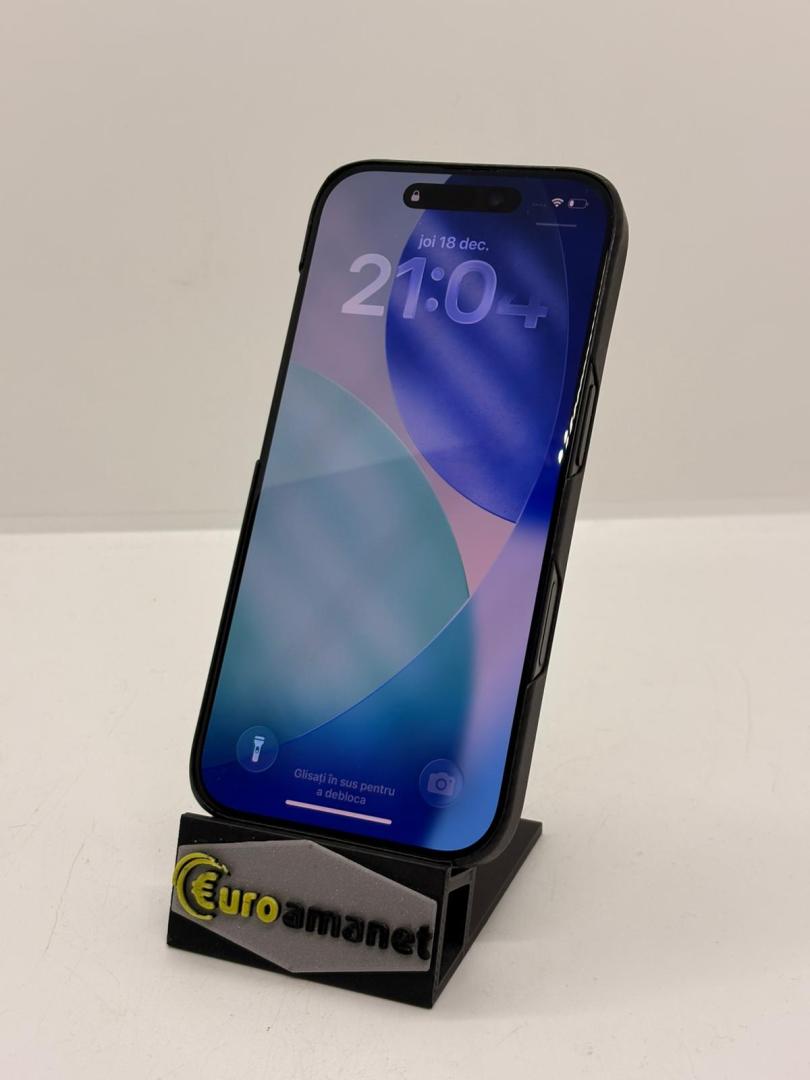 Telefon mobil Apple iPhone 16 Pro, 128GB, 5G, Black Titanium image 1