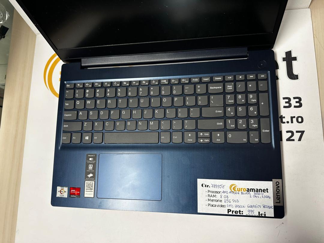 Laptop Lenovo Ideapad 3, AMD Athlon Silver image 2