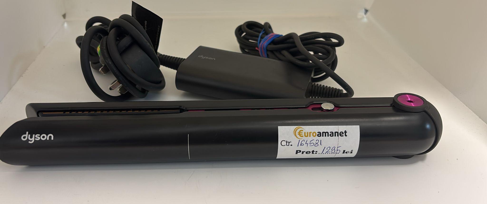 Placă de păr fără fir Dyson Corrale HS03, 3 setari de temperatura, ecran Oled, utilizare cu fir si fara fir, Gri-Fuchsia image 1