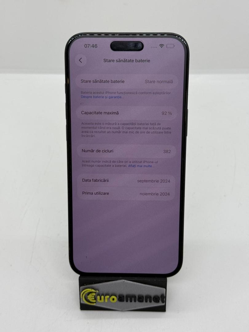 Telefon mobil Apple iPhone 16 Plus, 128GB, 5G, Black image 4