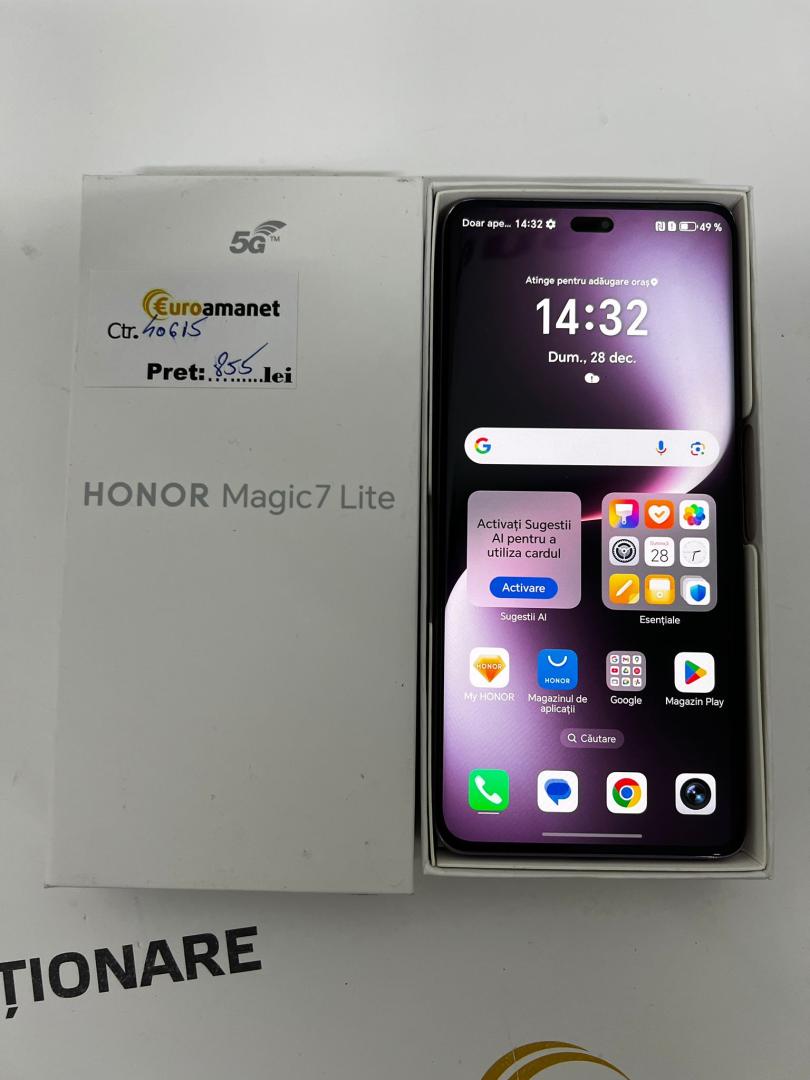 Telefon mobil HONOR Magic7 Lite, Dual SIM, 8GB RAM, 256GB image 2