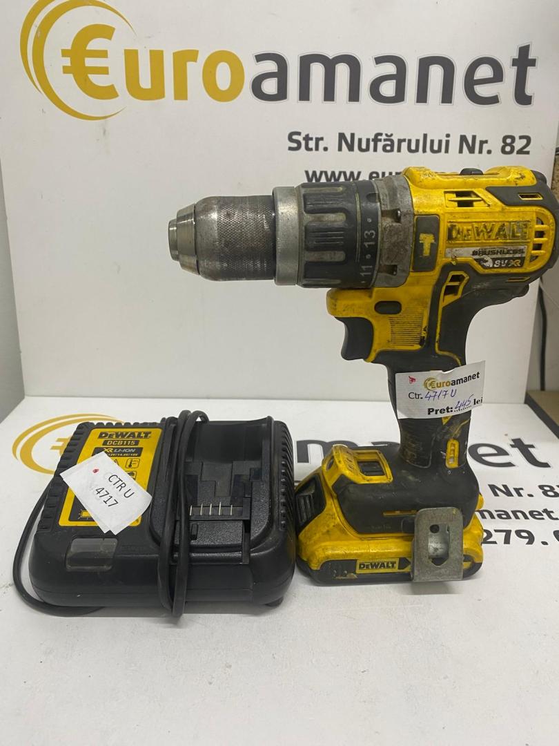 Masina de gaurit si insurubat DEWALT DCD796 cu acumulator si incarcator