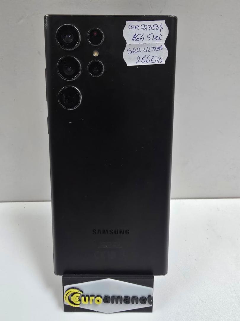 Telefon mobil Samsung Galaxy S22 Ultra, 256GB, 12GB RAM, 5G, Phantom Black image 2