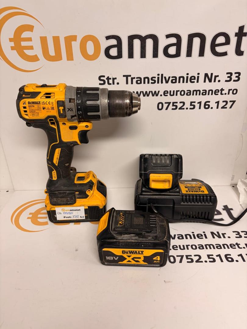 Dewalt DCD796, 3 baterii si incarcator