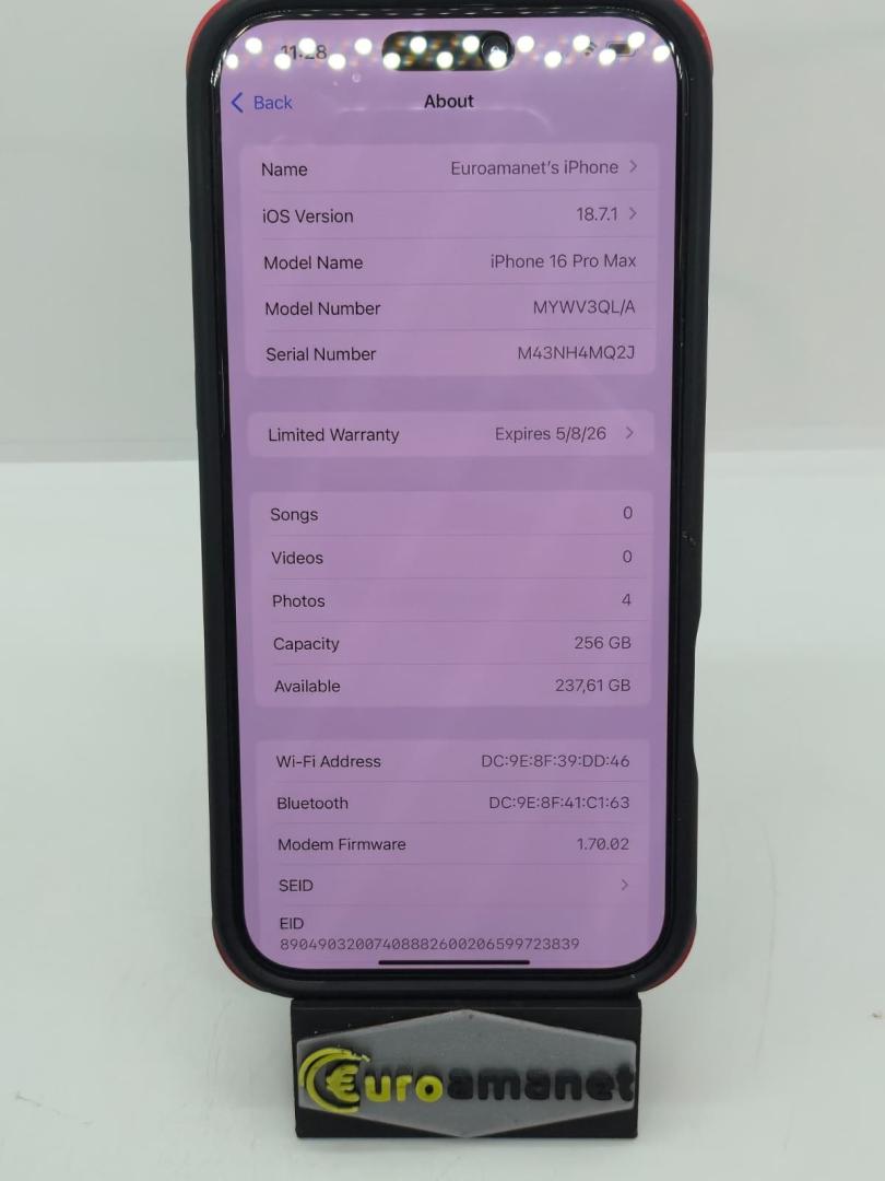 Telefon mobil Apple iPhone 16 Pro Max, 256GB, 5G, Black Titanium image 2