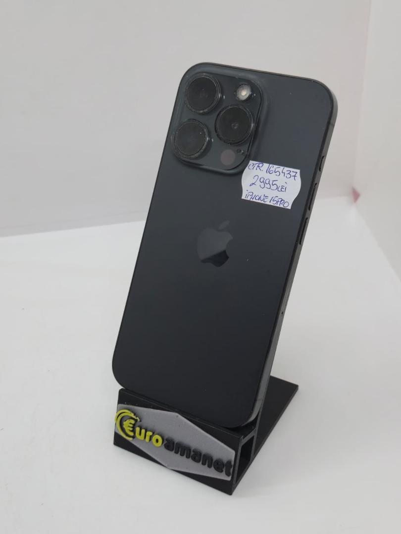Telefon mobil Apple iPhone 15 Pro, 128GB, 5G, Black Titanium image 1