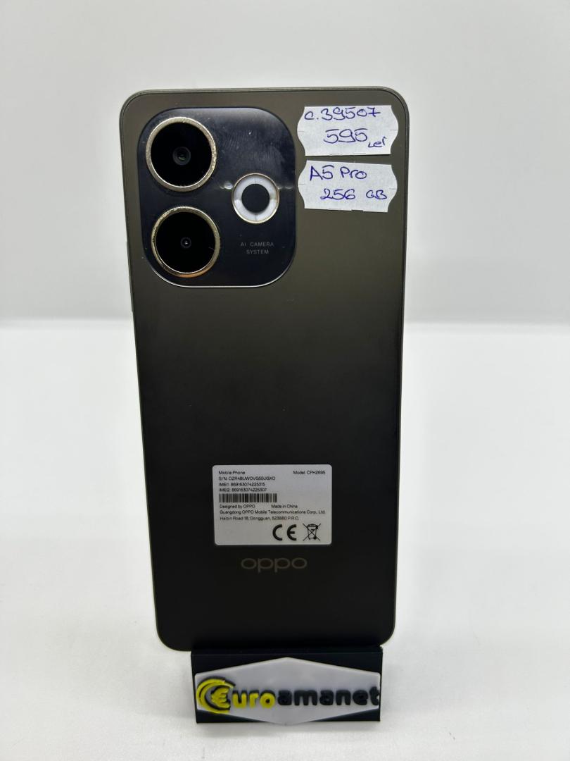 Telefon mobil OPPO A5 Pro, Dual SIM, 8GB RAM, 256GB, 5G, Black Brown image 2