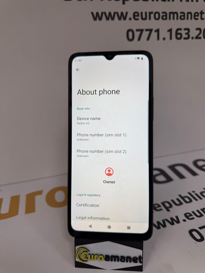 Telefon mobil Xiaomi Redmi A3, 3GB RAM, 64GB, 4G, Black image 3