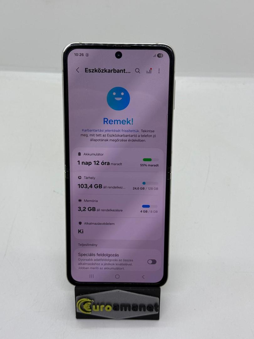 Telefon mobil Samsung Galaxy Z Flip3, 8GB RAM, 128GB, 5G, CREAM image 4