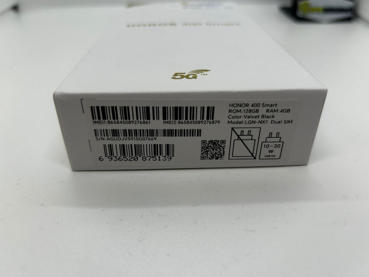 Telefon mobil Honor 400 Smart, 5G, Dual SIM, 128GB, 4GB RAM, Black image 2