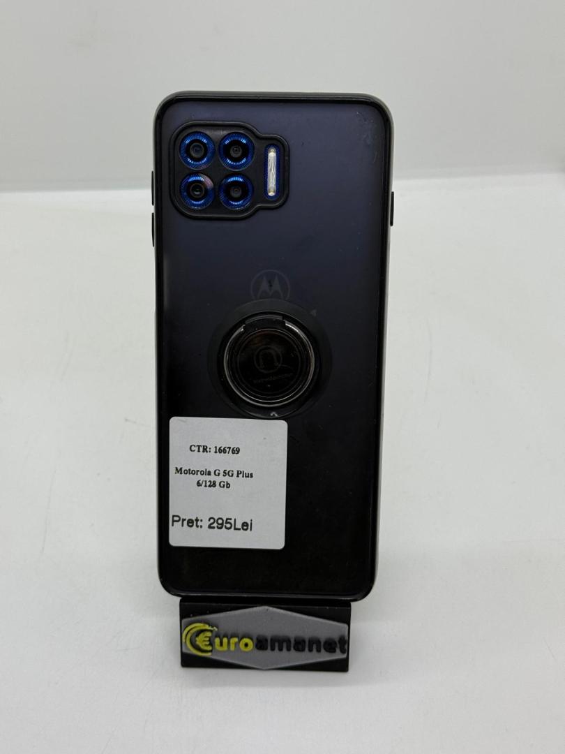 Telefon mobil Motorola Moto G 5G Plus, Dual SIM, 128GB, 6GB RAM, 5G, Surfing Blue image 3