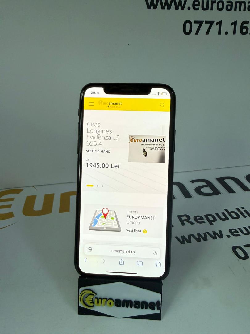 Telefon mobil Apple iPhone XS, 64GB, black 100%baterie image 3