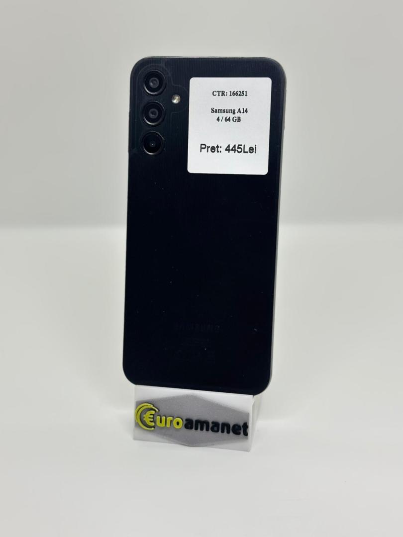 Telefon mobil Samsung Galaxy A14, 4GB RAM, 64GB