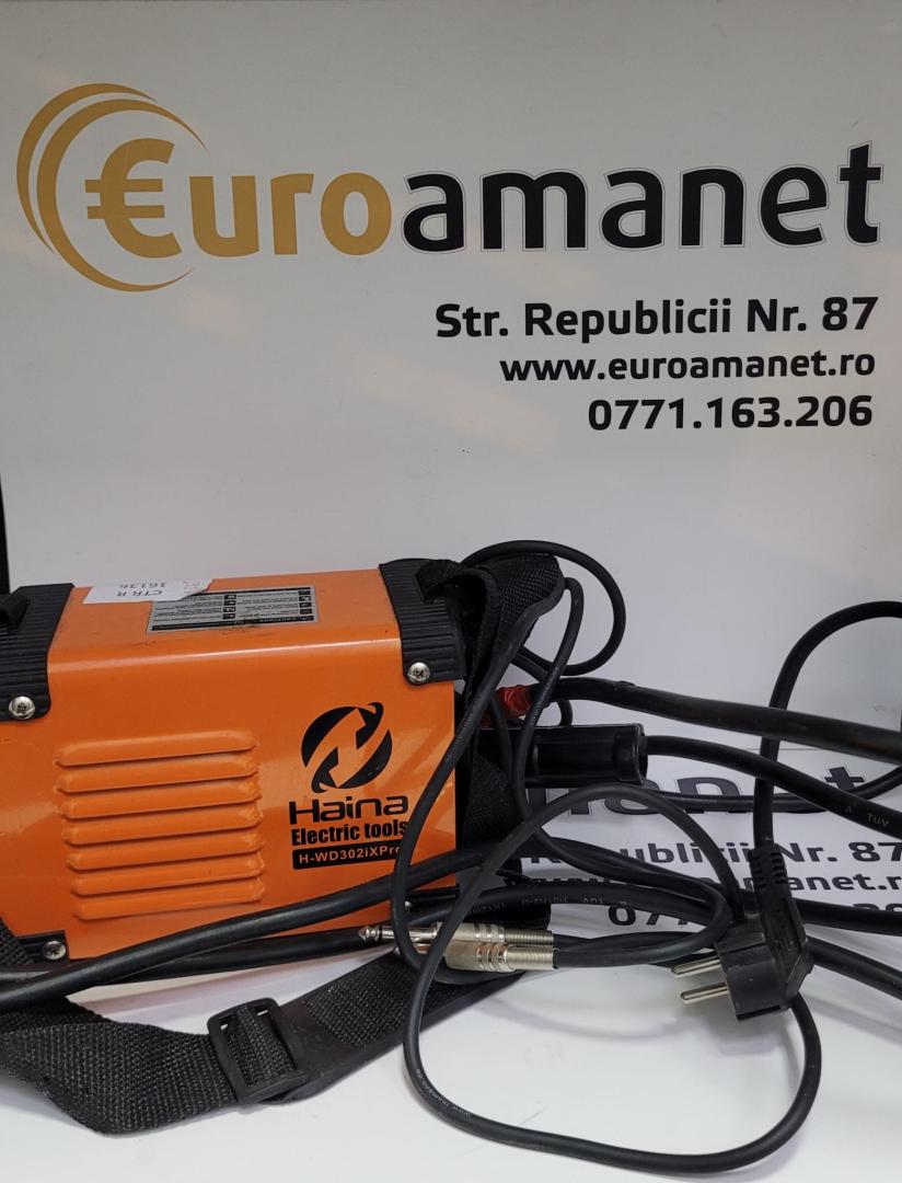 SET Aparat de sudura HAINA, 3500W, 225A, IGBT, 220V, compact, portabil +Polizor unghiular Black & Decker BEG110-QS, 750 W image 4