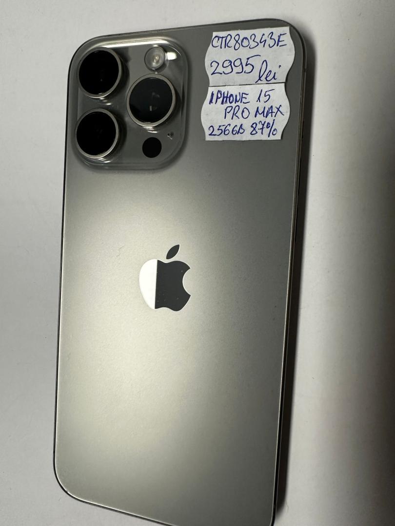 Iphone 15 Pro Max, 256GB, Bat.87% image 2