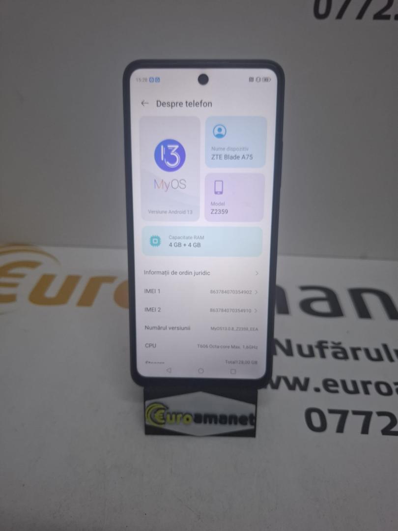 Telefon mobil ZTE Blade A75, 128GB image 1