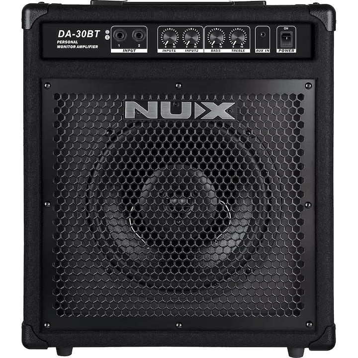 Amplificator chitara NUX Da30bt, monitorizare, Bluetooth 30 Watt 2 canale, Negru