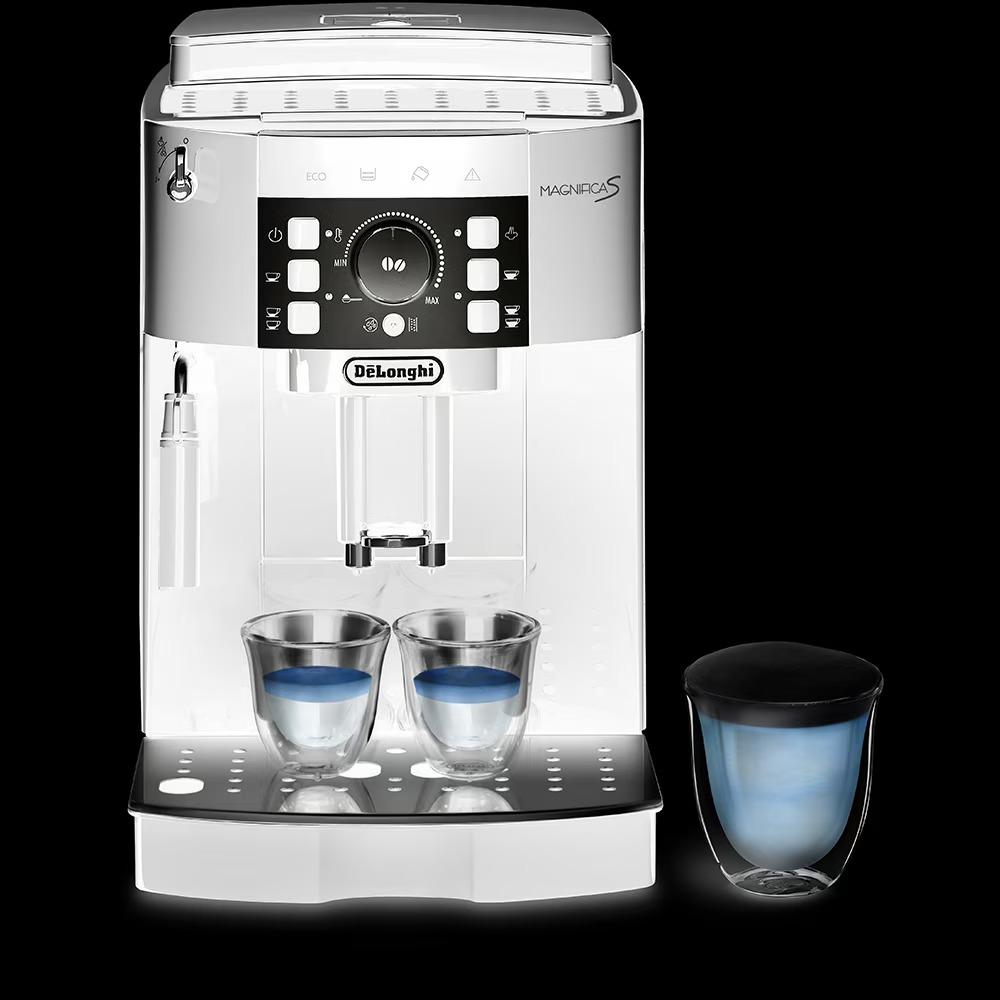 Espressor automat De'Longhi Magnifica S ECAM 22.112.B, 1450 W, 5 tipuri de bauturi, 15 bari, Sistem manual de spumare, Rasnita cu 13 setari, Negru