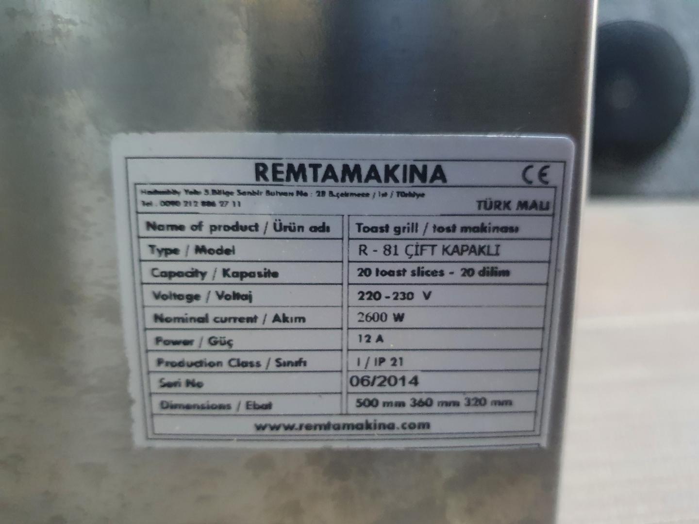 Grill Electric Remta Makina R81 image 5
